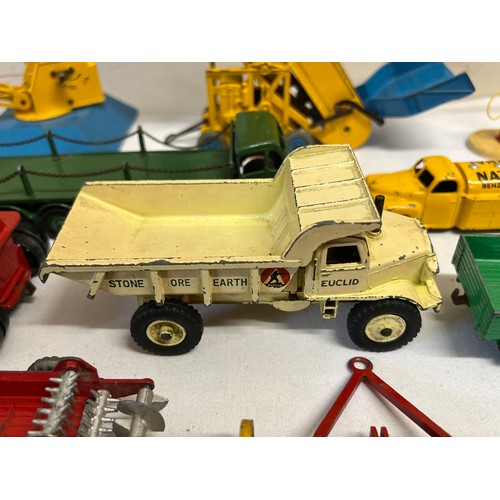 822 - A collection Dinky diecast toys to include  964 Elevator Loader, 973 Goods Yard Crane, Coventry Clim... 