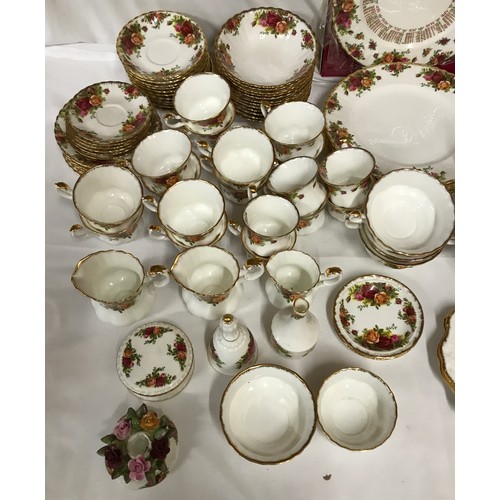 275 - A large collection of Royal Albert Bone China Old Country Rose Part Tea and Dinner Service to includ... 