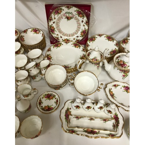 275 - A large collection of Royal Albert Bone China Old Country Rose Part Tea and Dinner Service to includ... 