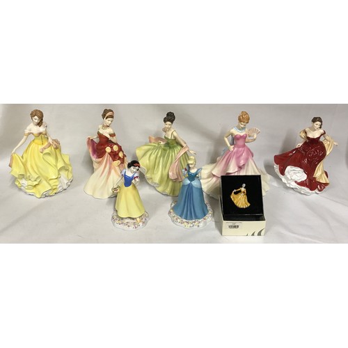 383 - Royal Doulton porcelain figures from the 'Pretty Ladies' collection - Spring Ball, Summer Ball, Autu... 