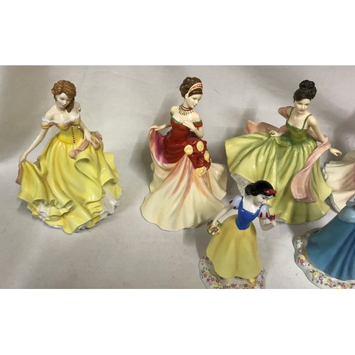 383 - Royal Doulton porcelain figures from the 'Pretty Ladies' collection - Spring Ball, Summer Ball, Autu... 