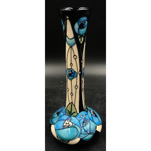 388 - A Moorcroft Rennie Rose pattern vase, designed by Rachel Bishop, 21cm high 2017