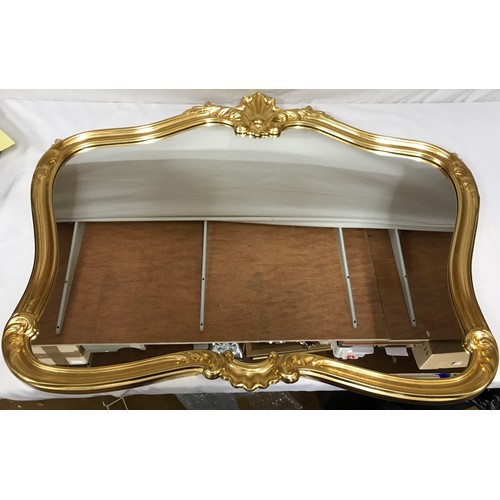 1148 - Large ornate contemporary mirror 76cm x 100cm.