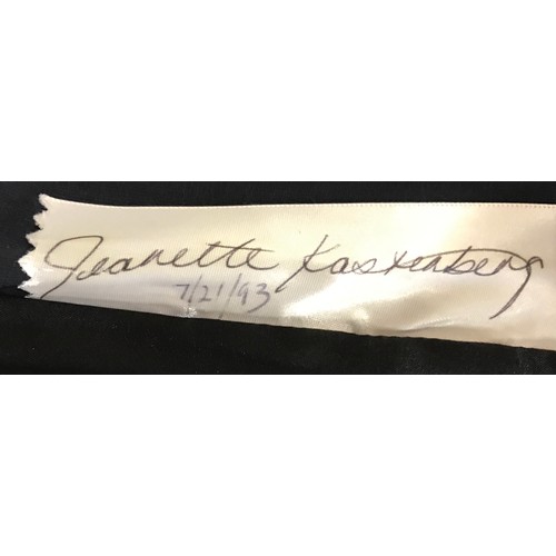 942 - A Vintage 90s Disney signed 'Jeanette Kastenberg 7/21/93' Janette Platinum Sequin Tube Top depicting... 