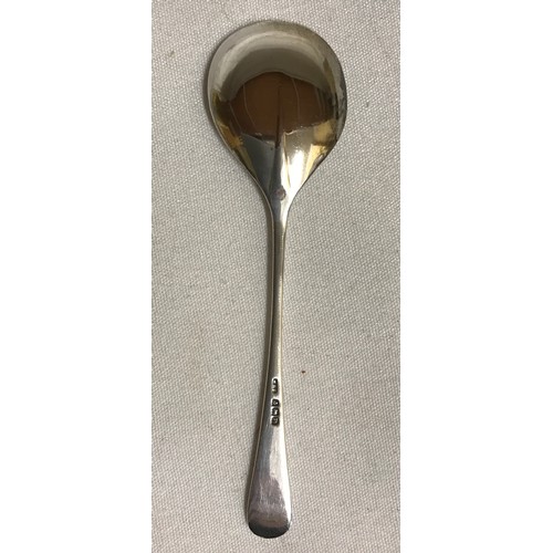 703 - Fourteen hallmarked silver spoons to include 5 matching fiddle pattern teaspoons Exeter 1881, 3 old ... 