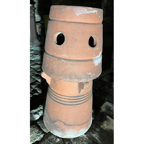 201 - Three various Chimney Pots tallest 73cm h