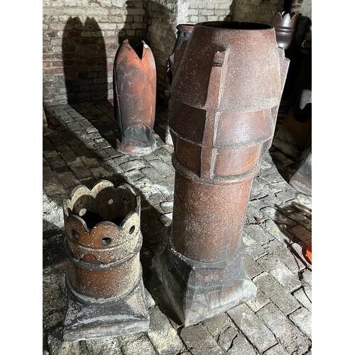 204 - Two Chimney Pots tallest 113cm h