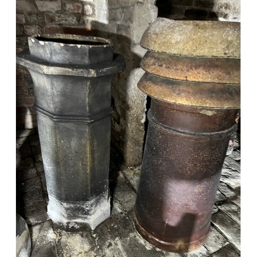 205 - Three Chimney Pots tallest 106cm h