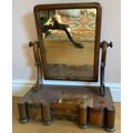 A 19thC mahogany dressing table mirror 48 w x 58 h x 23cm d.