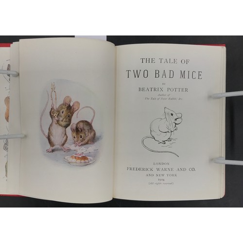 1030 - Books. Potter, Beatrix. The Tale of Two Bad Mice. F. Warne & Co. 1904. 1st edition (1st or 2nd print... 