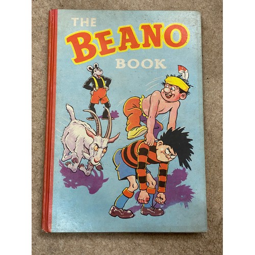 1034 - Books. The Beano Book. 1953; 1954 (2 copies); 1956; 1957 (lacking spine); 1959 (3 copies, 1 lacking ... 