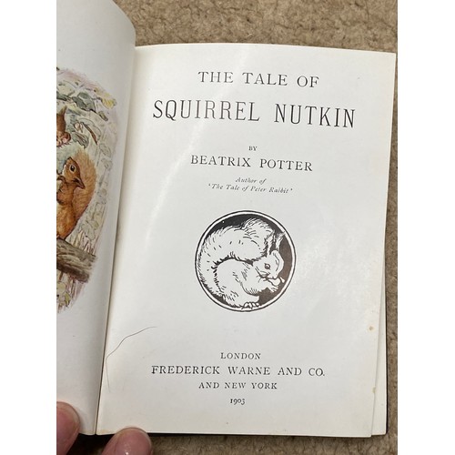 1032 - Books. Potter, Beatrix. The Tale of Squirrel Nutkin. F. Warne & Co. 1903. 3rd printing with ‘Author ... 