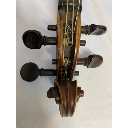 1156 - Violin, The Ruggeri model violin with bow in case marked John and Arthur Beare, violin dealers and r... 