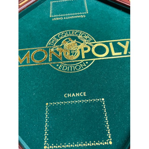 828 - Franklin Mint large Monopoly chest 'The Collectors Edition' with pull out drawer and real estate por... 