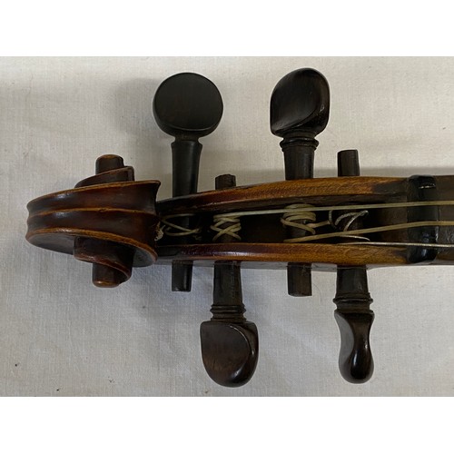 1153 - Violin with bow in case.