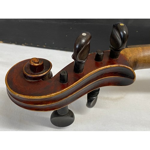 1153 - Violin with bow in case.