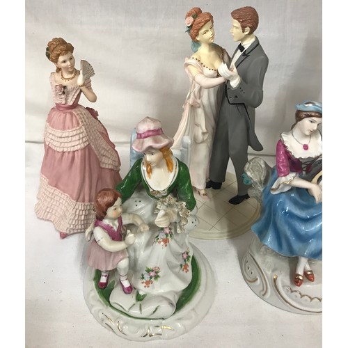 238 - Collection of five assorted figurines tallest 30cm, to include 