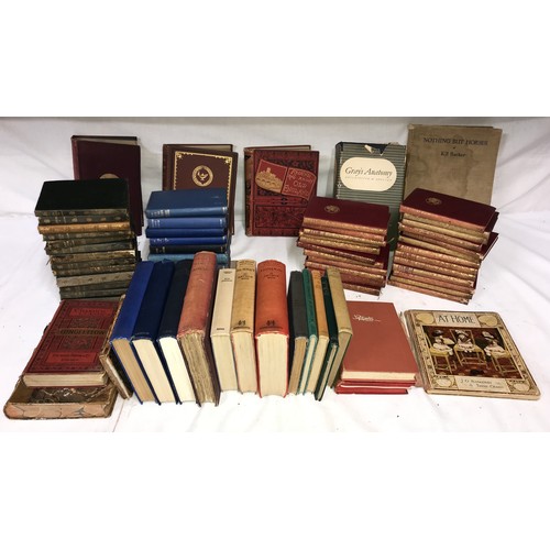 812 - A large collection of books to include 14 by William Makepeace Thackeray, 24 by Rudyard Kipling incl... 