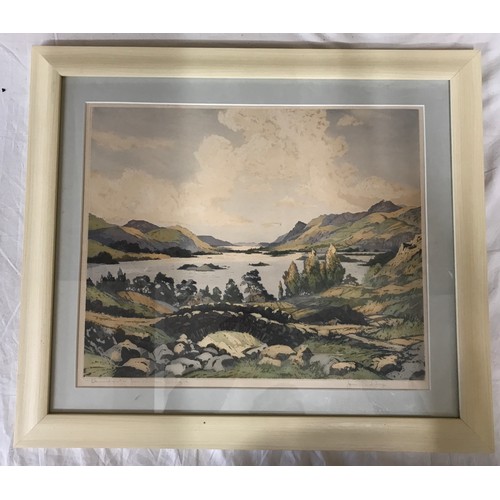 1143 - James Priddey (1916-1980) three prints to include 'Derwentwater from Ashness Bridge' 32 x 39cm 'Lake... 