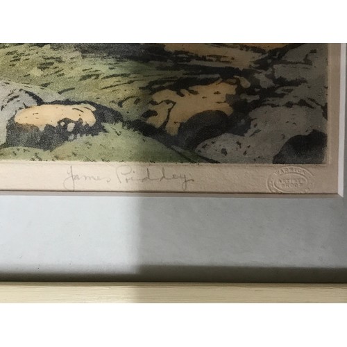 1143 - James Priddey (1916-1980) three prints to include 'Derwentwater from Ashness Bridge' 32 x 39cm 'Lake... 