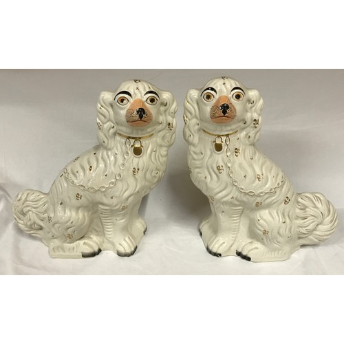 245 - Pair of Staffordshire dogs 33cm h.