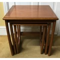 British Modern Design - G-Plan cabinets Furniture. A mid century nest of three tables, solid teak fr... 