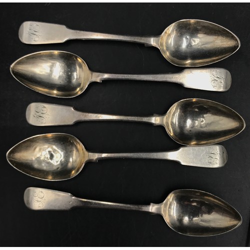 729 - A collection of 10 silver spoons to include 4 matching, various dates and  makers, along with 2 addi... 