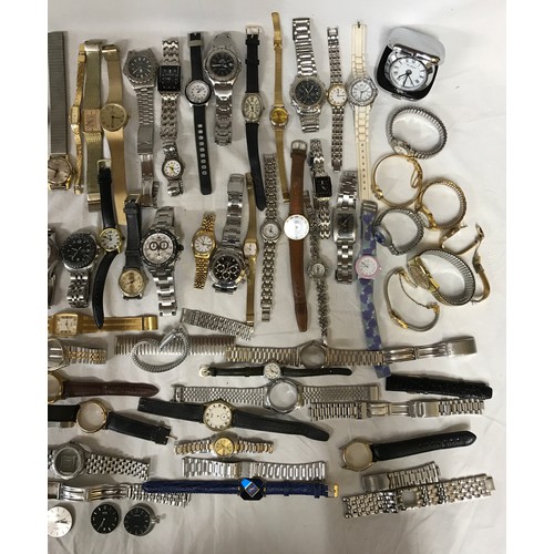 668 - A large collection of watches and watch parts to include some parts from Boss, Lorus, Sekonda and Ci... 