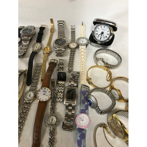 668 - A large collection of watches and watch parts to include some parts from Boss, Lorus, Sekonda and Ci... 