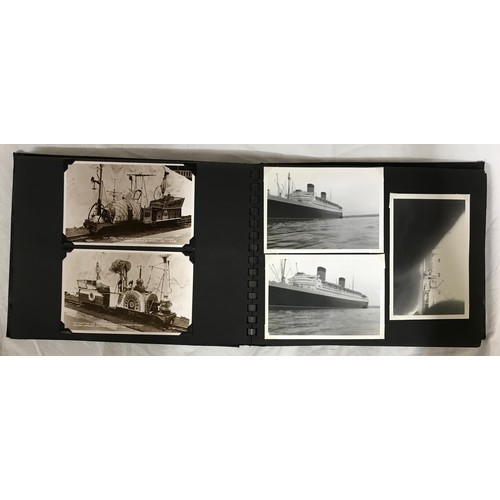 905 - An album of old postcards to include several from 1914 with coded messages, humorous cards, topograp... 