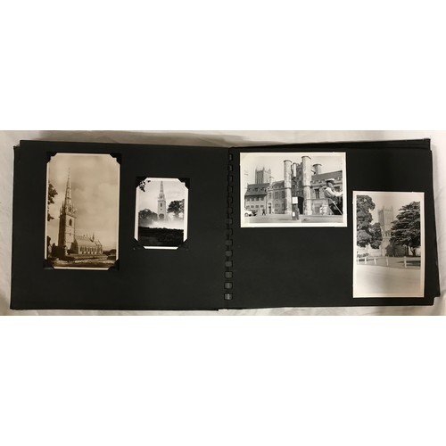 905 - An album of old postcards to include several from 1914 with coded messages, humorous cards, topograp... 