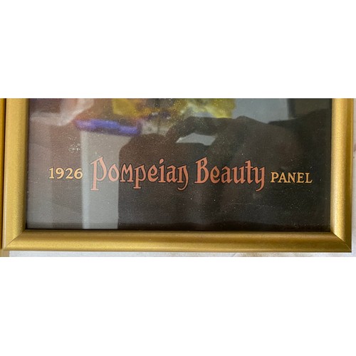 1121 - A pair of Pompeian beauty panel prints 68cm x 18cm largest. 1926 panel signed.