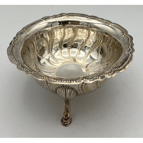 694 - Dublin silver bowl on raised paw feet, maker probably James Wakely and Frank Clarke Wheeler, date ma... 