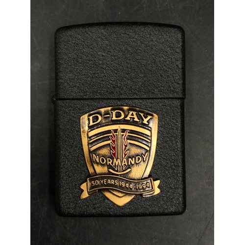 50th Anniversary of D-Day Normandy, the crackled black Zippo 