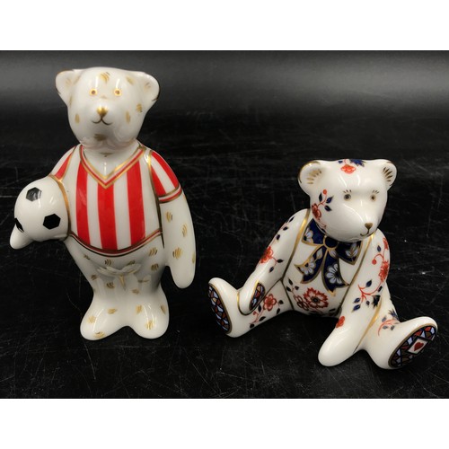 227 - Royal Crown Derby miniature bear collection: Harrods Shopper Bear (special edition exclusively commi... 