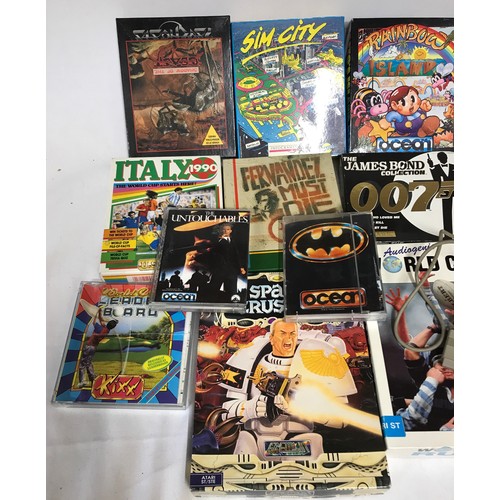 891 - Boxed Atari console with F-19 Stealth Fighter, Psygnosis, Grand Prix, Frontier Elite II, Lombard Ral... 