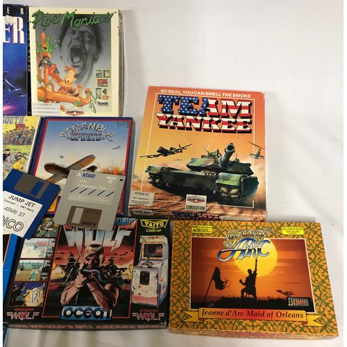 891 - Boxed Atari console with F-19 Stealth Fighter, Psygnosis, Grand Prix, Frontier Elite II, Lombard Ral... 