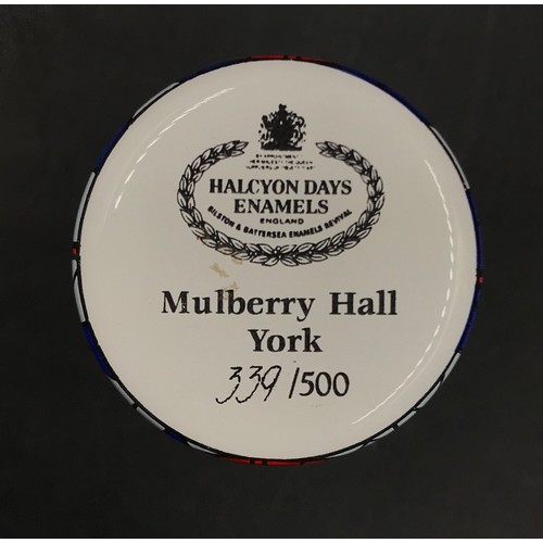 A Halcyon Days enamel musical box, The Carousel Waltz