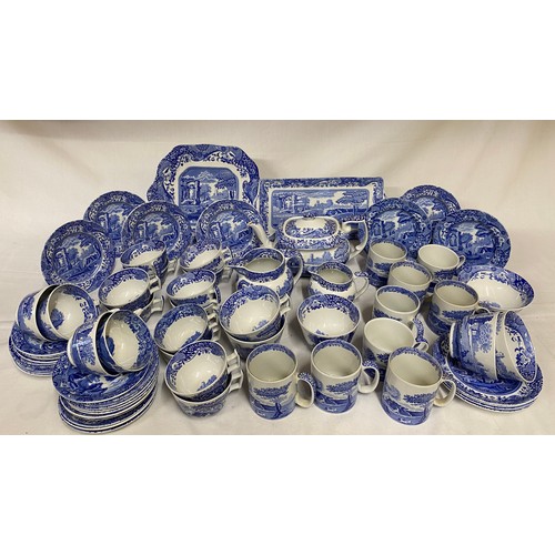 117 - Spode Italian design Tea Service, various base marks, comprising tea pot and lid, 2 jugs tallest 11c... 