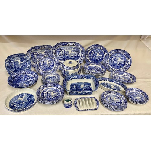 118 - Spode Italian design part dinner Service, various base marks, comprising 2 meat plates largest 36cm,... 