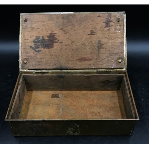 787 - Three boxes to include one wooden jewellery box with brass work, handle and fitted red lined interio... 