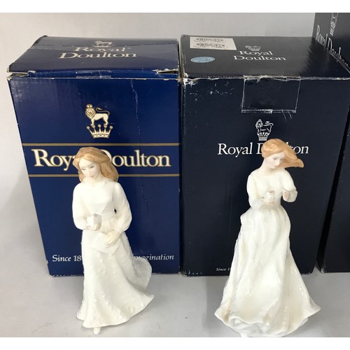 101 - Seven Royal Doulton figurines to include Many Happy Returns HN 4254, Thank You HN 3390, Deborah HN 3... 