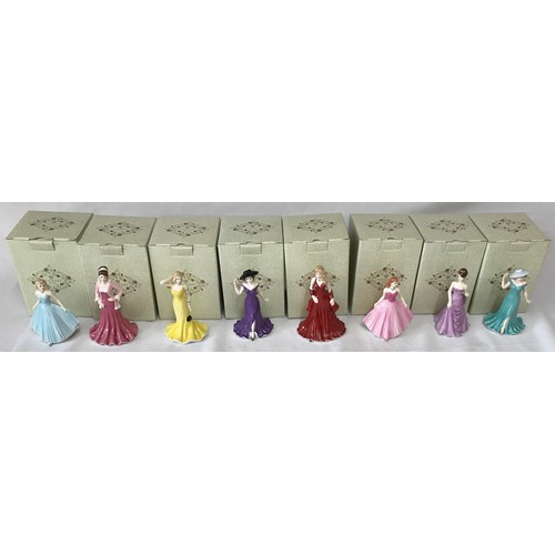 103 - Eight Coalport lady figurines 