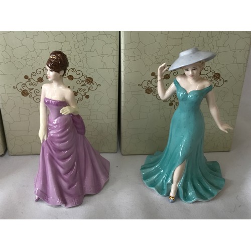 103 - Eight Coalport lady figurines 