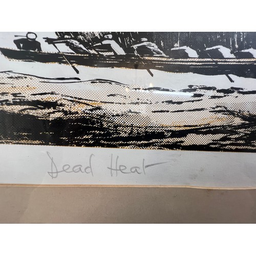 1133 - A signed limited edition print by Grenville Cottingham '75. 'Dead Heat' 71/300.