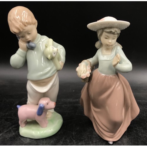 108 - A collection of Lladro Nao figurines to include  