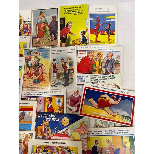 894 - Selection of humorous and risque post cards, 37 in total.