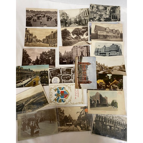 895 - A large quantity of post cards, subjects to include topographical: Loughborough (22), Kent, Sussex, ... 