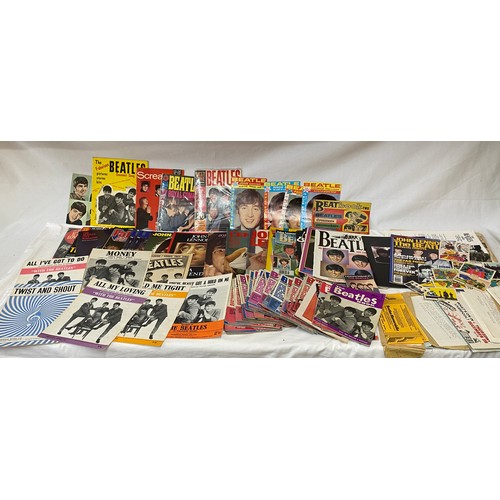 896 - Beatles Interest. A large quantity of Beatles memorabilia to include: Six pieces of original Beatles... 