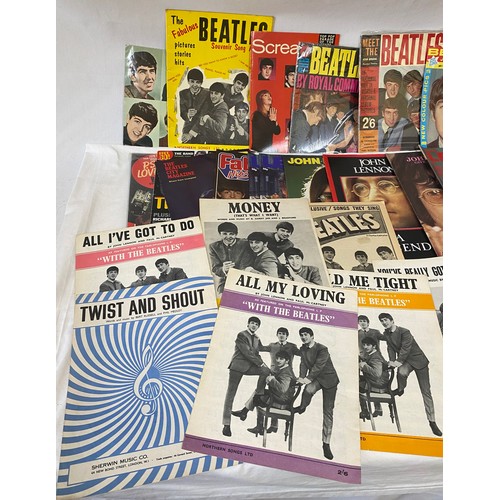 896 - Beatles Interest. A large quantity of Beatles memorabilia to include: Six pieces of original Beatles... 